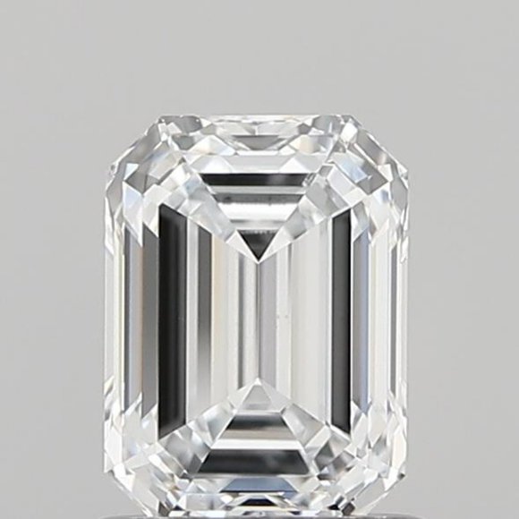 IGI 1 Ct Emerald Cut Lab Diamond Engagement Ring, F-VS1 - Picture 4 of 5